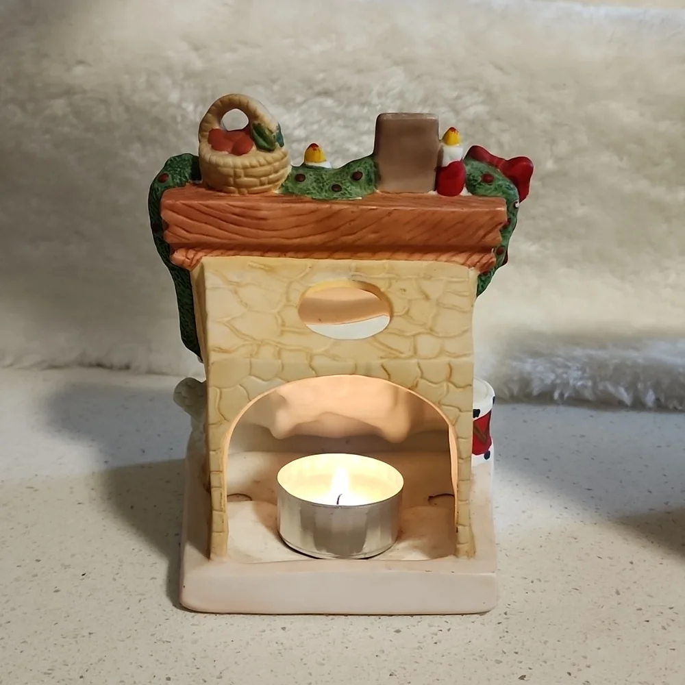 Vintage Porcelain Fireplace Candle holder - Picture 11 of 16